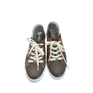Guess GBG Backer vegan leather letter adorned womens sneakers comfort shoes sz 9